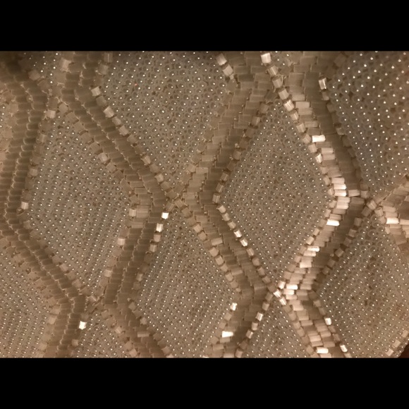 Beaded wedding clutch hand bag 5” x 7” - Picture 6 of 6